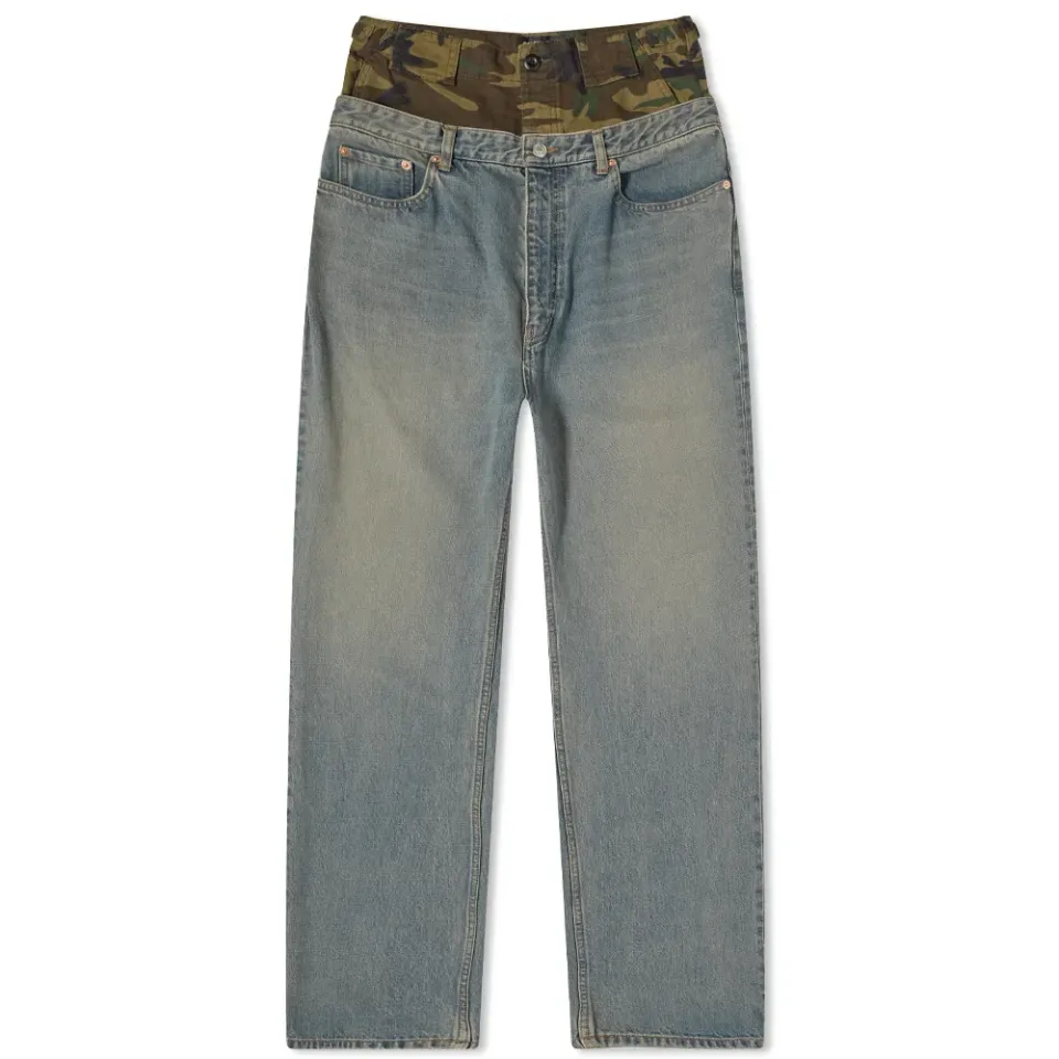 Camo Double Waisted Jeans