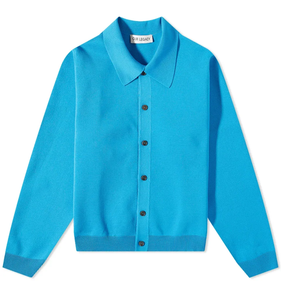 Evening Knit Polo Cardigan