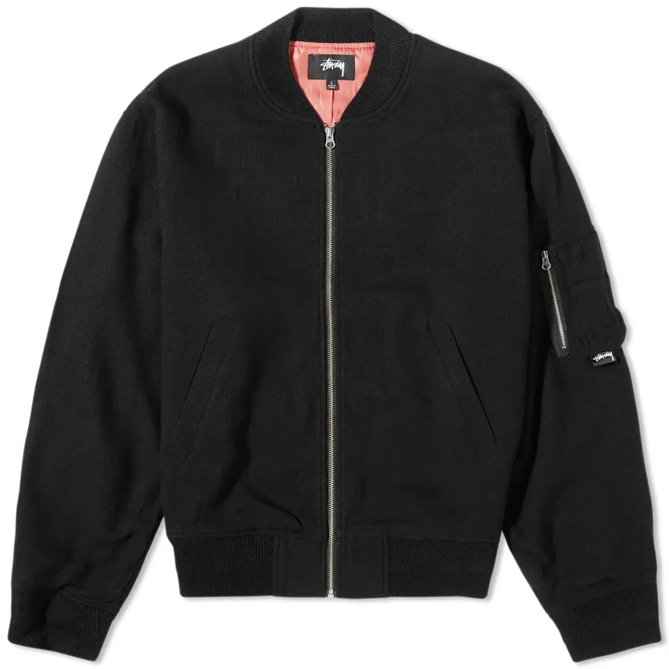 Linen Beach Bomber Jacket