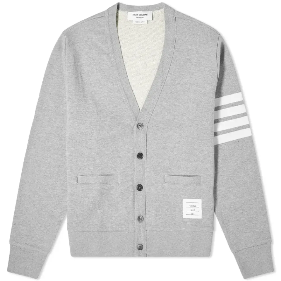 Engineered Stripe Jersey Cardigan
