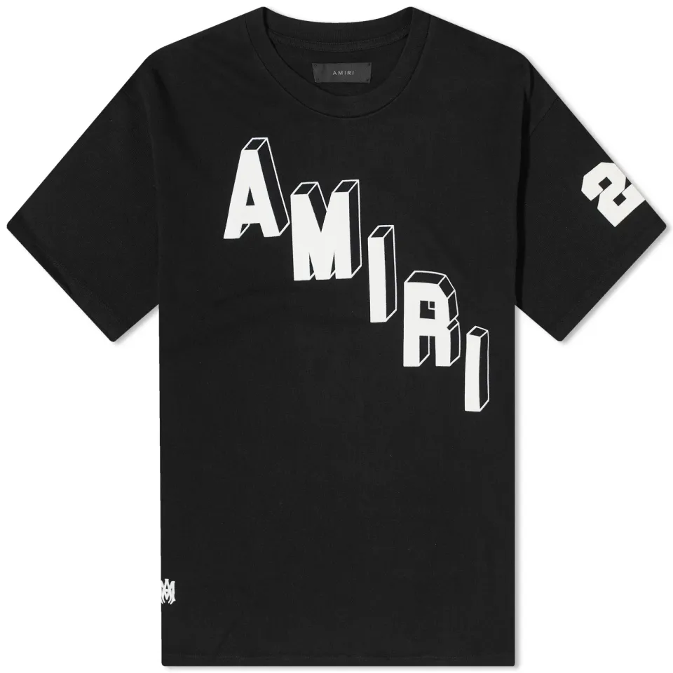 Flocked Hockey Skater T-Shirt