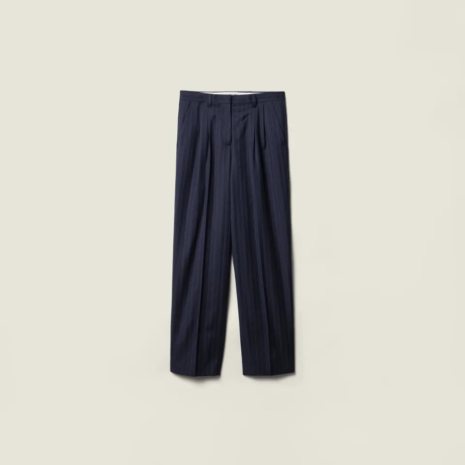 Pinstriped pants