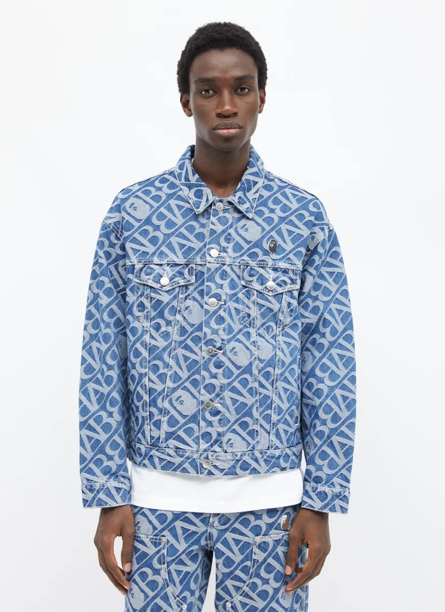Monogram Metal One Point BAPE Denim Jacket
