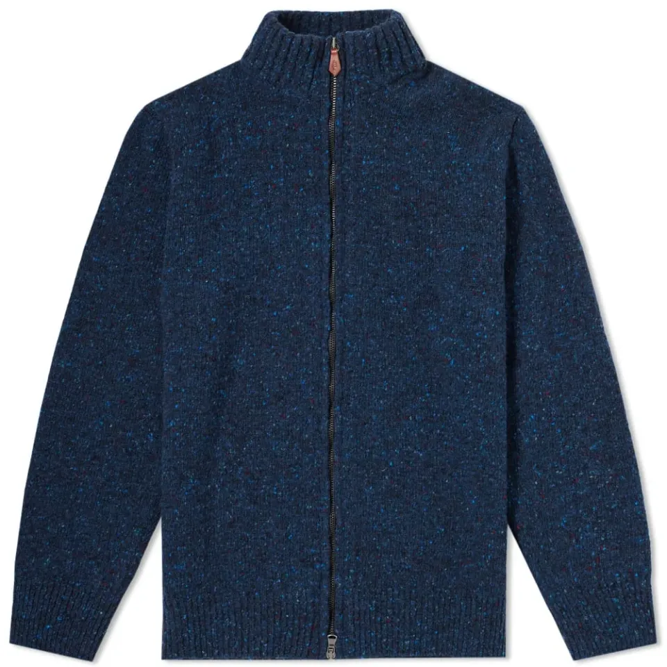Inis Meáin Donegal Full Zip Cardigan