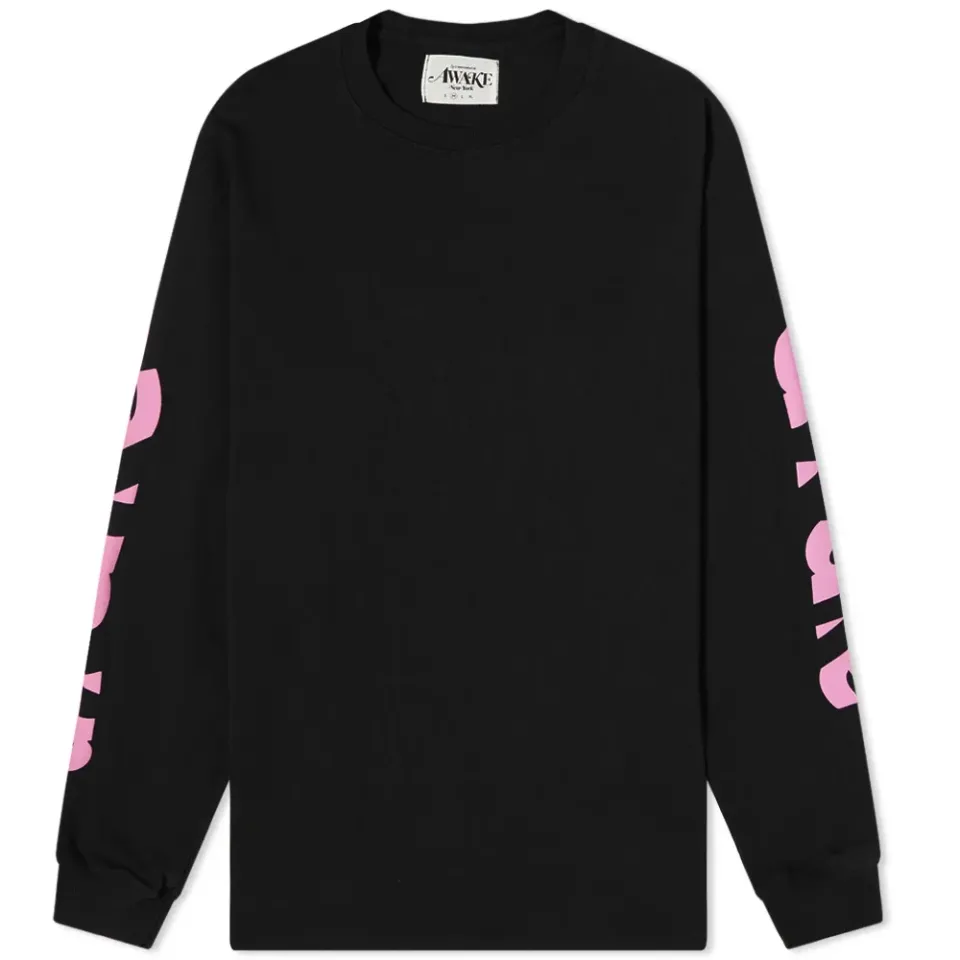 Long Sleeve Block Out Logo T-Shirt