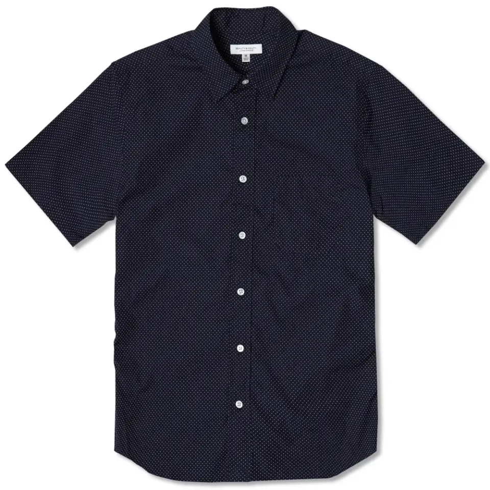 Pin Dot Regular Short Sleeved Shirt