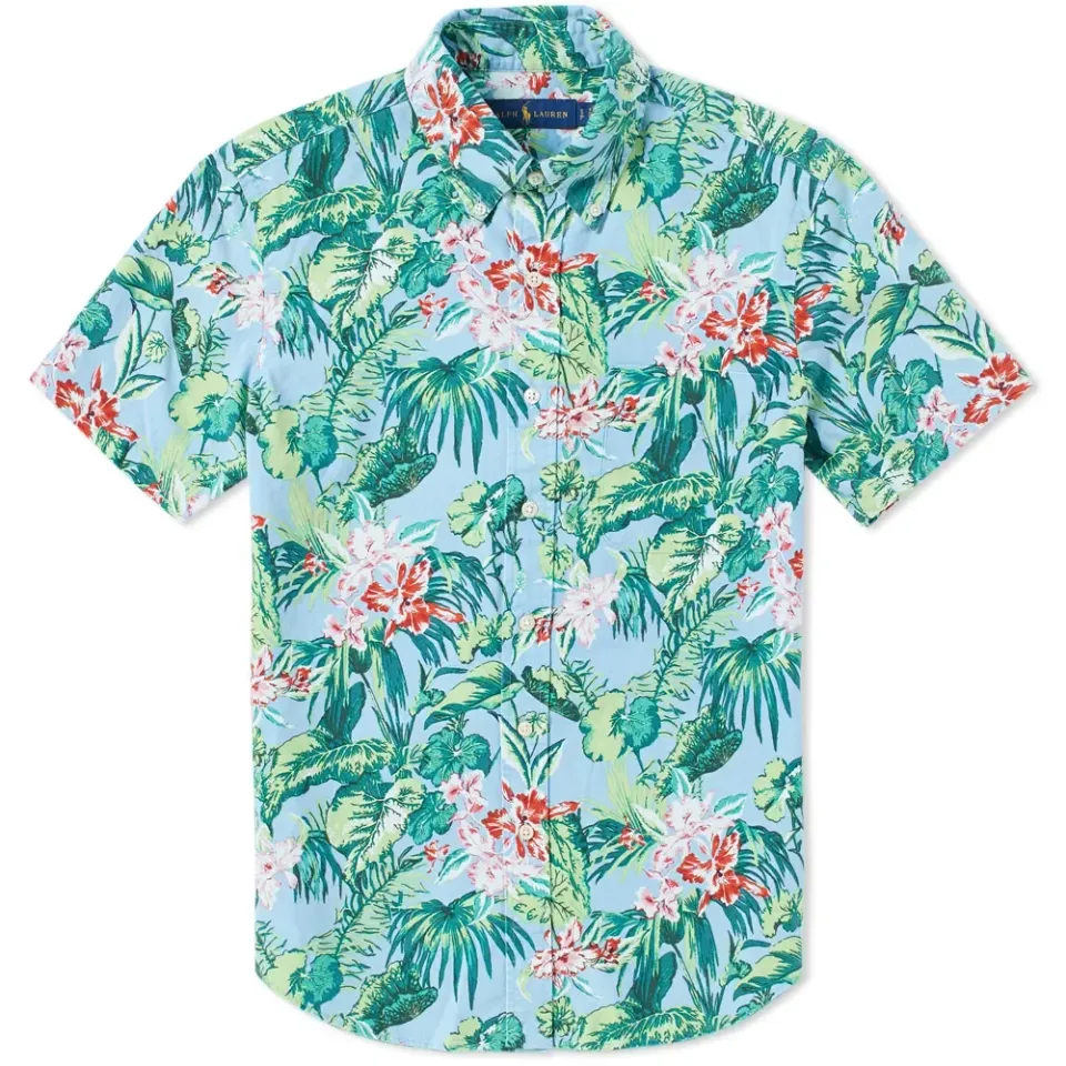 Short Sleeve Hawaiian Floral Shirt