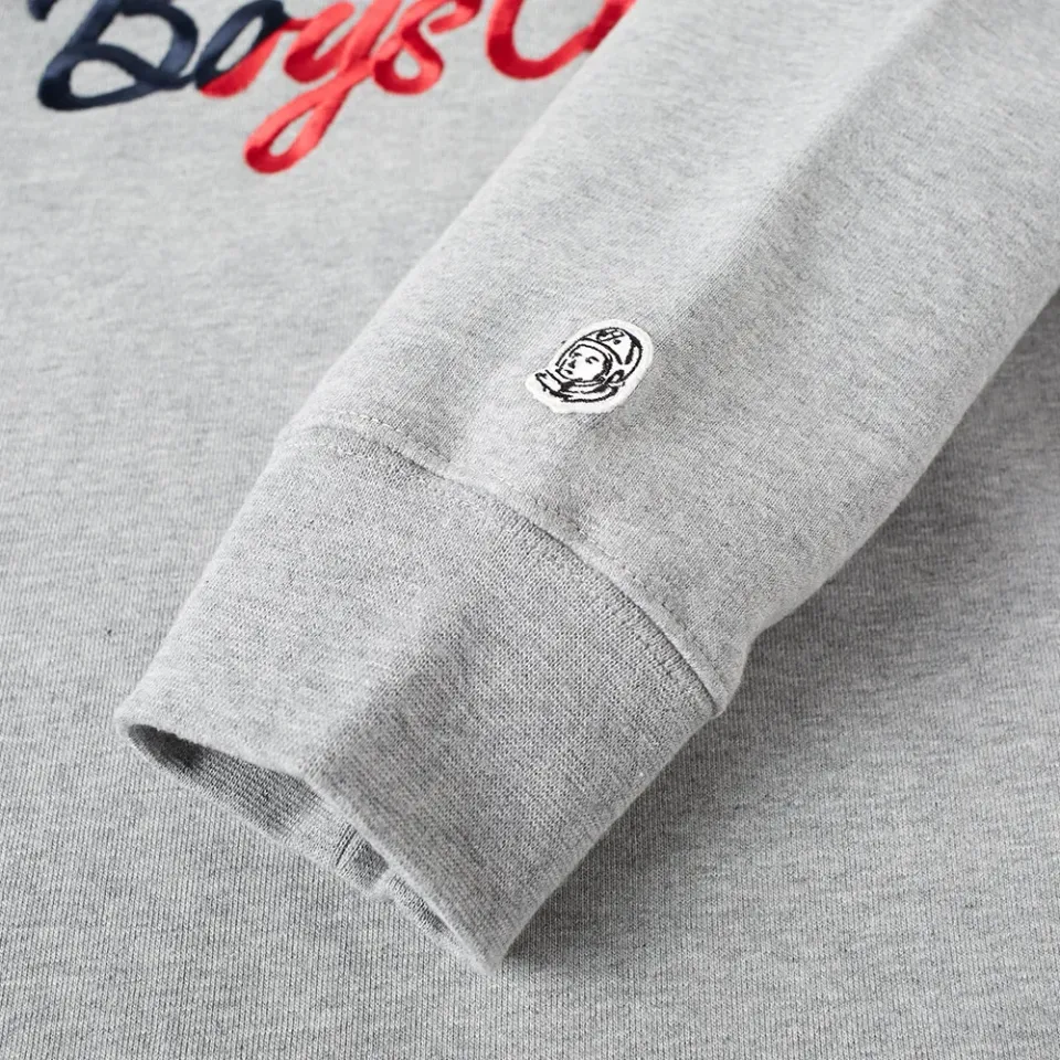 Script Embroidered Crew Neck
