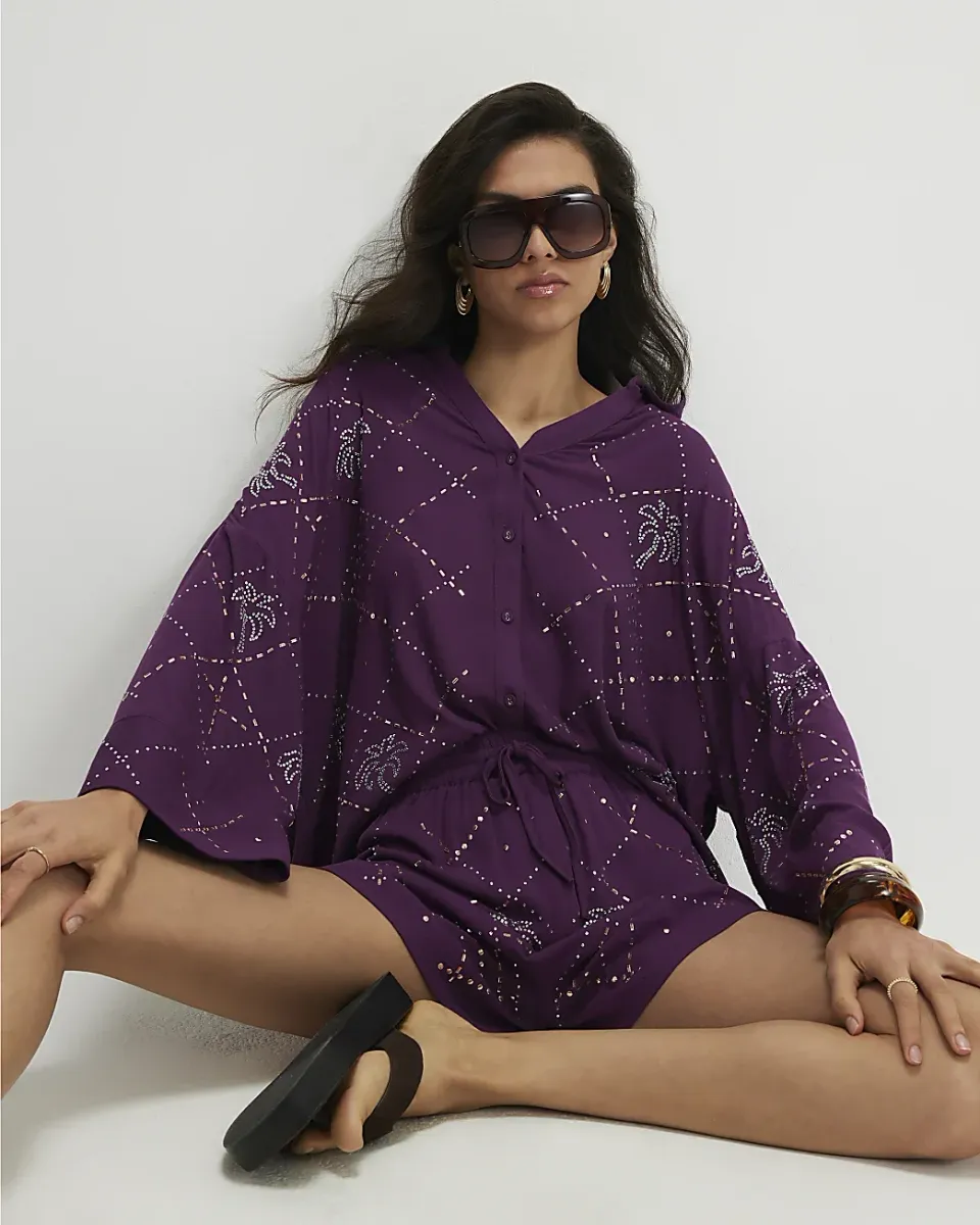 Palm Embellished Shirt