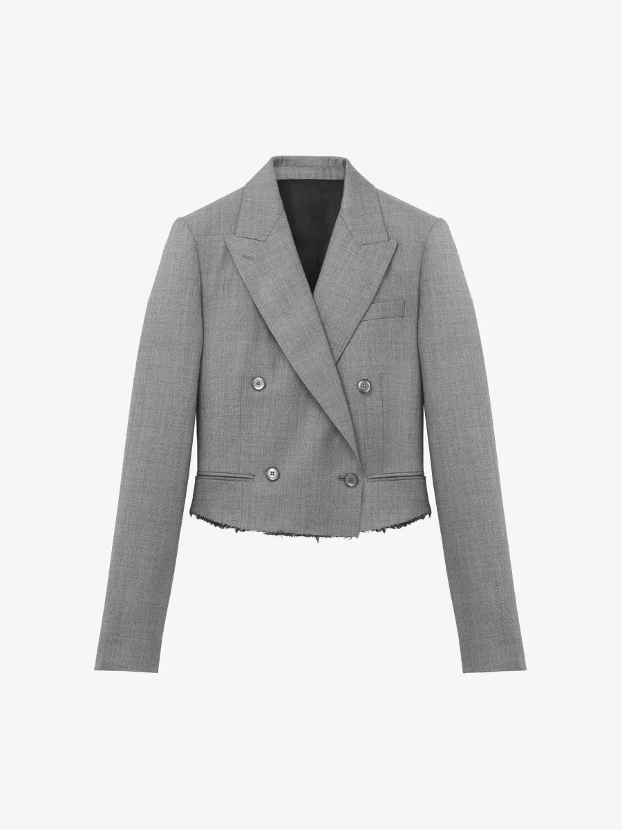 Cropped Double-breasted Jacket