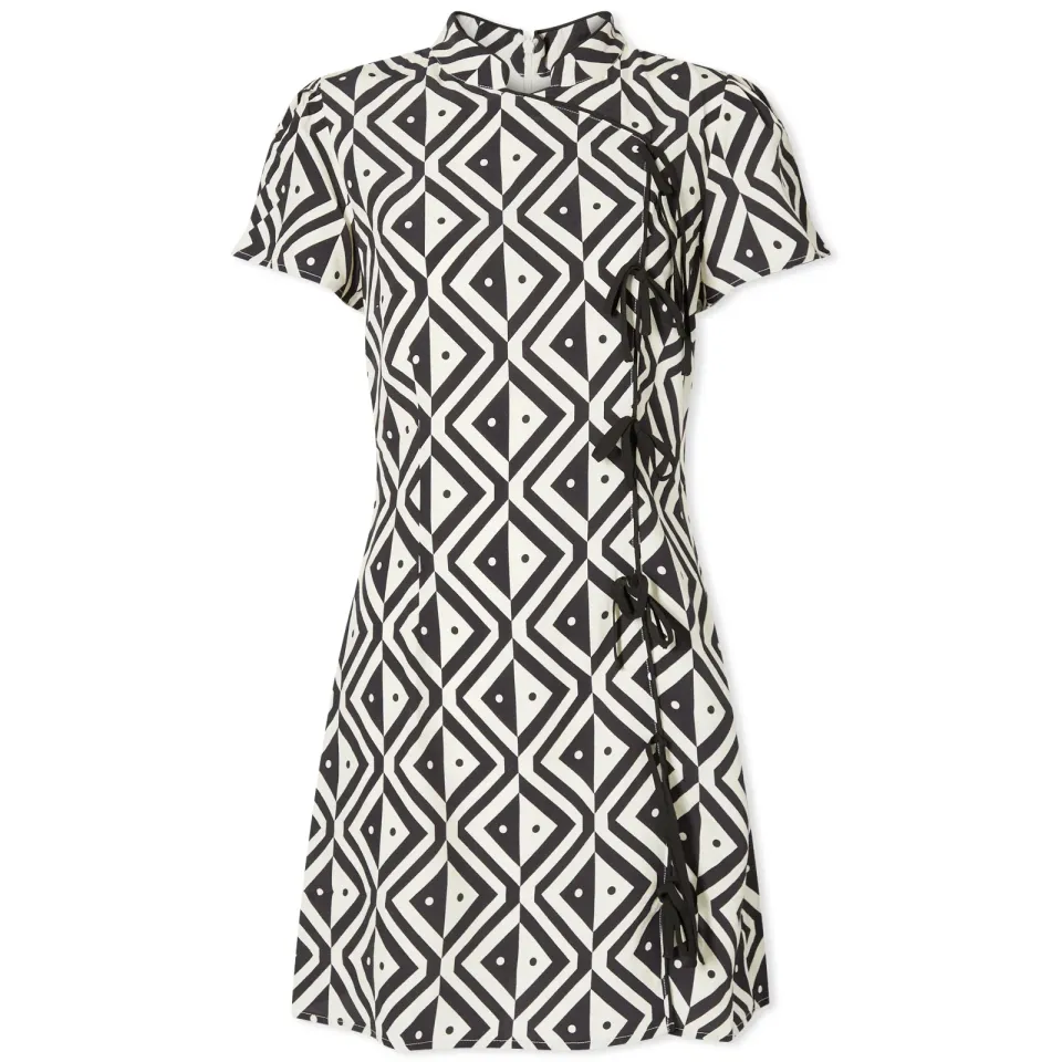 Harlow Geo Diamond Mini Dress