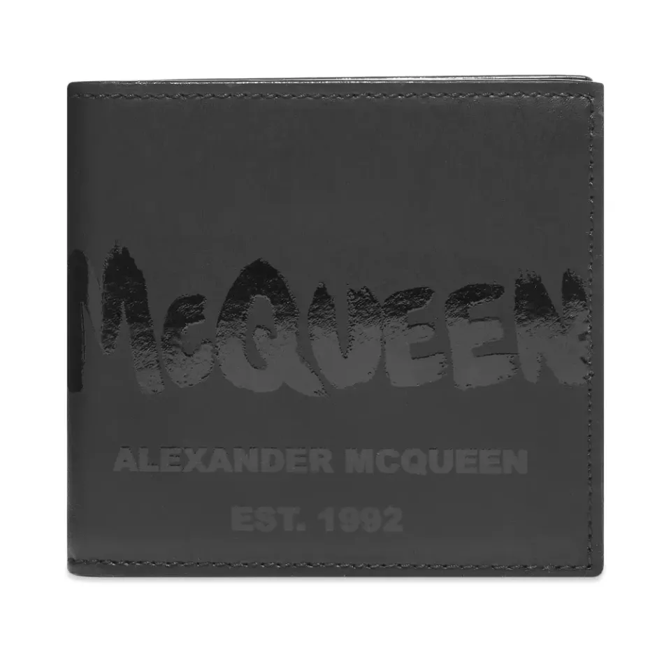 Tonal Graffiti Logo Billfold Wallet