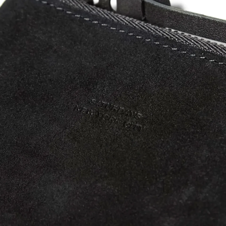 Saturdays Cash Half Zip Suede Wallet