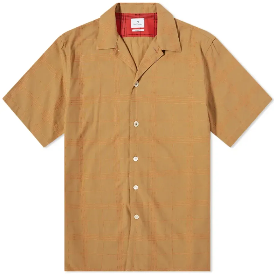 Check Print Short Sleeve Shirt