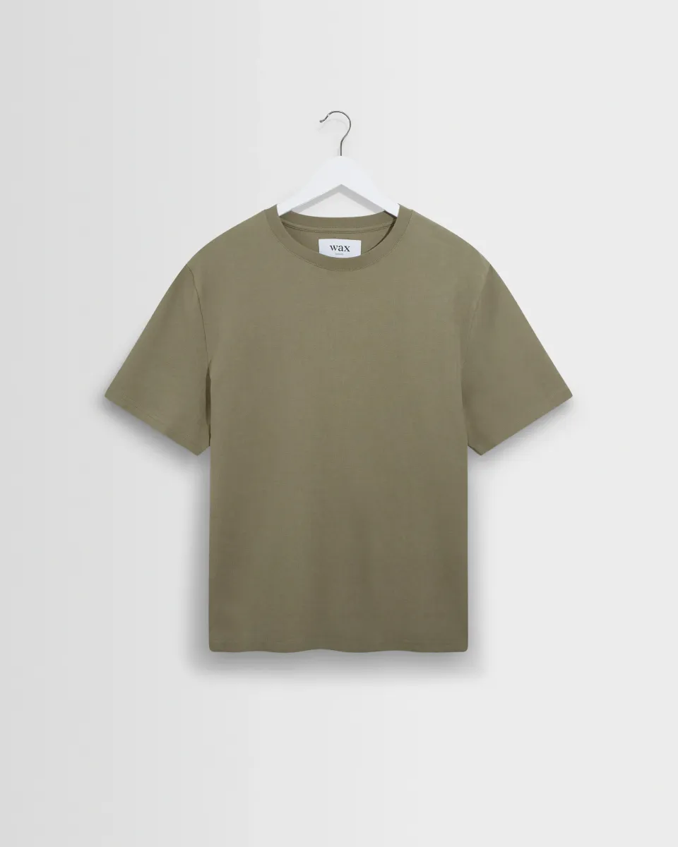 Dean - Green Textured Organic Cotton t-Shirt