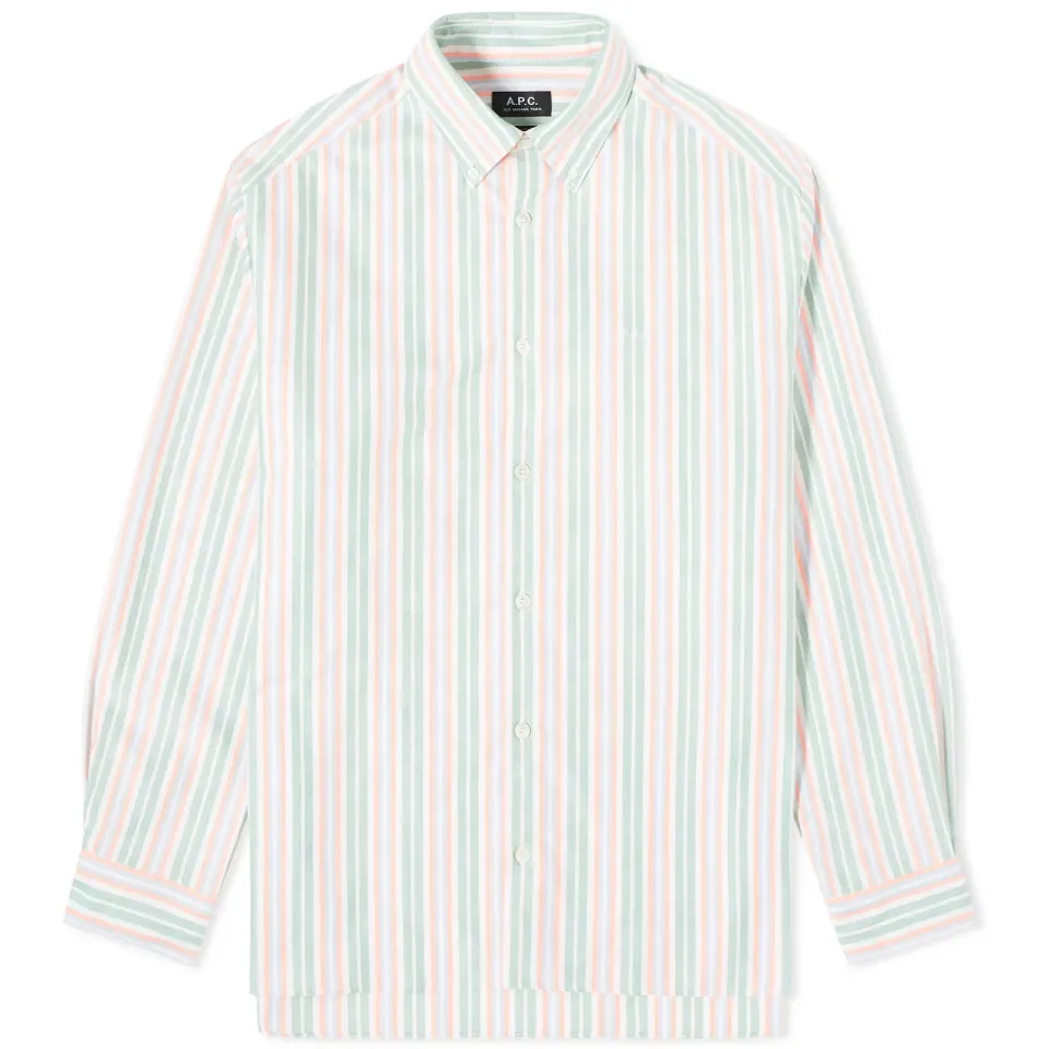 A.P.C. Mathias Stripe Oxford Shirt