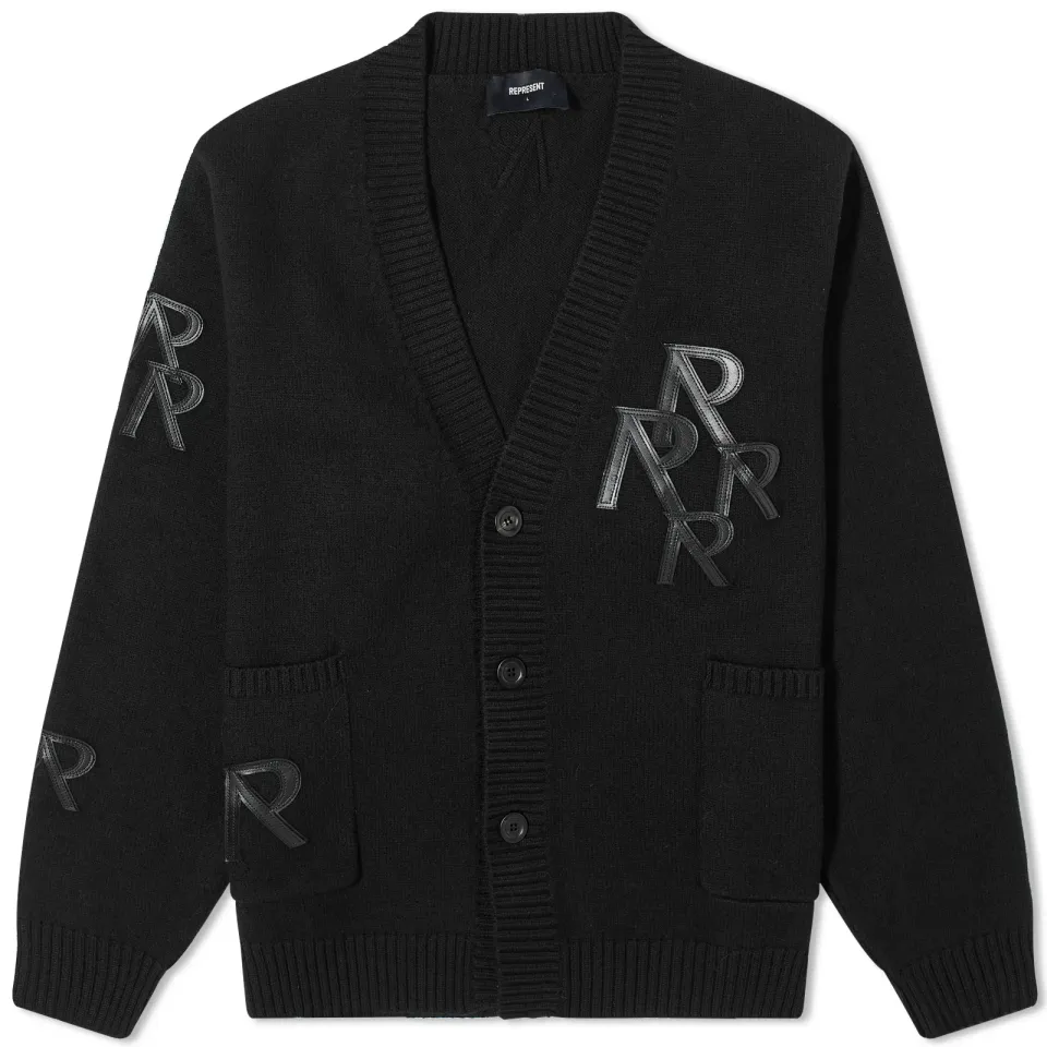 Applique Knit Cardigan