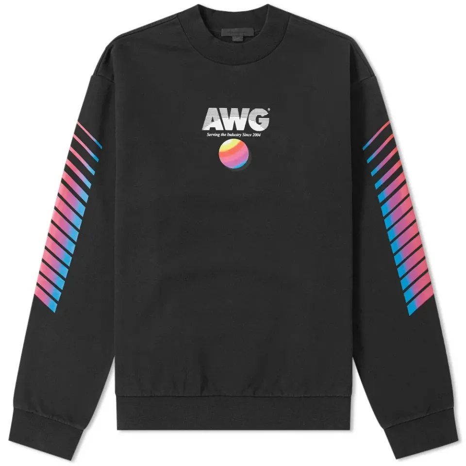 AWG Faded Black Crew Sweat