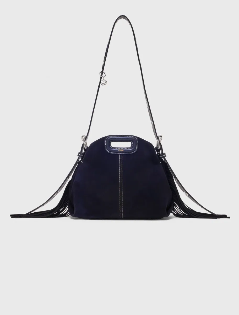 Topstitched suede mini Miss M bag