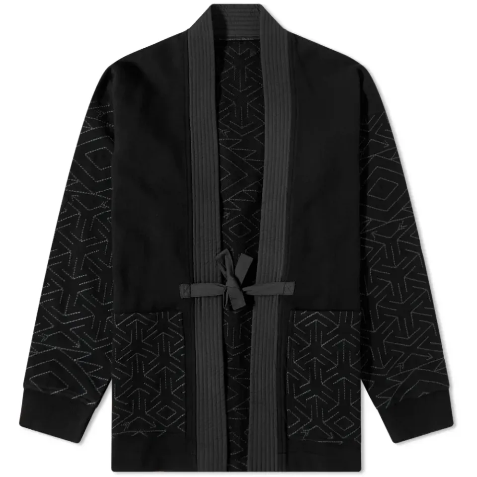 Samurai Embroidered Jersey Kimono