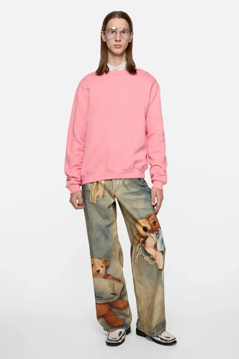 Fleece face logo sweatshirt