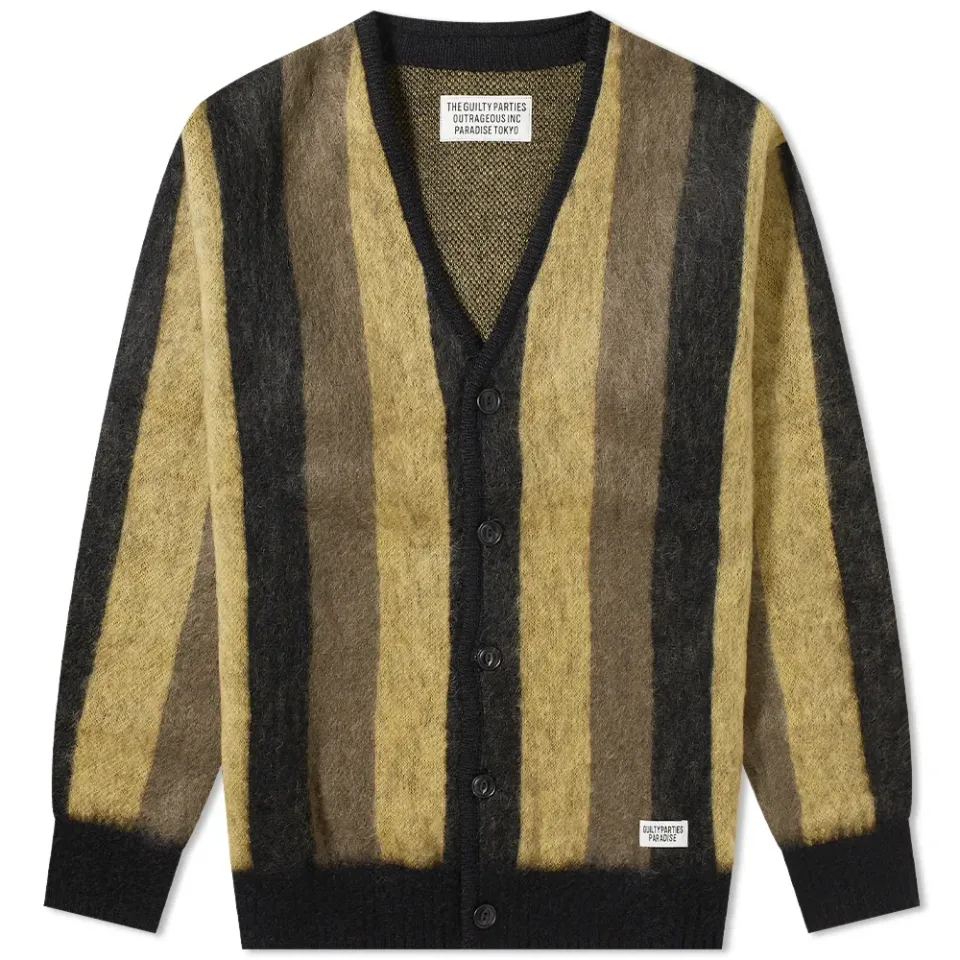 Striped Mohair Cardigan
