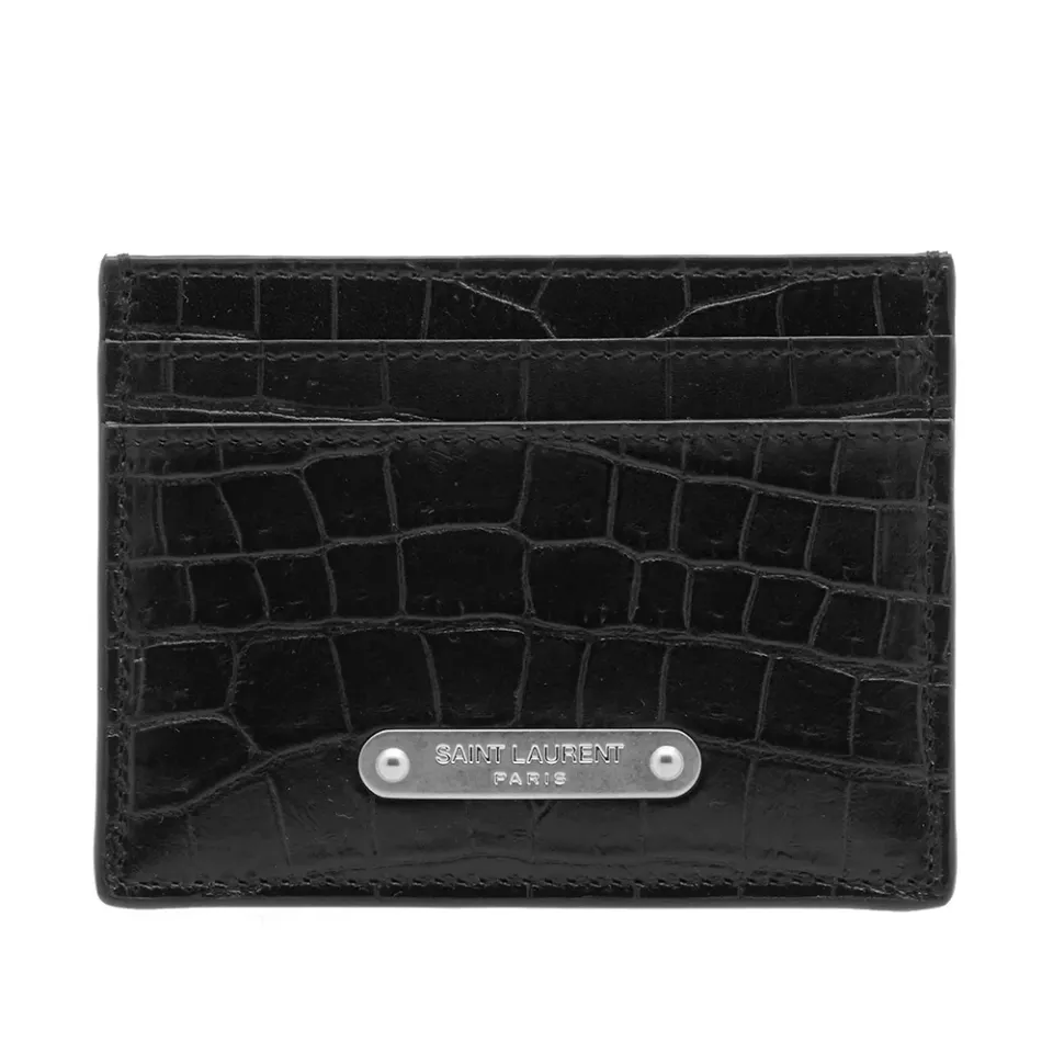 ID Logo Croc Card Holder