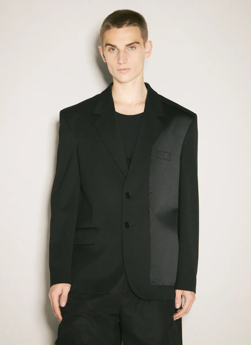Inside-Out Single-Breasted Blazer