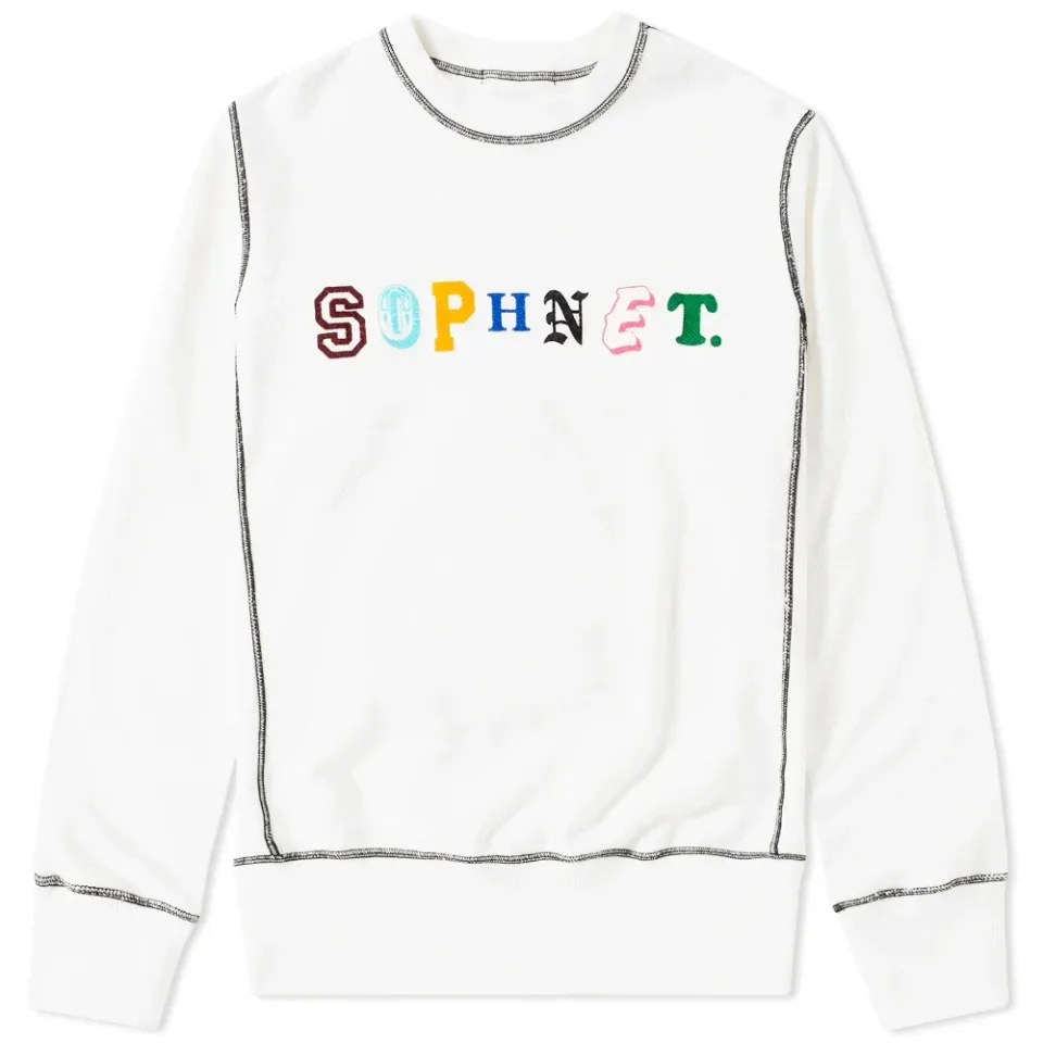 SOPHNET. Reversible Colour Stitch Crew Sweat