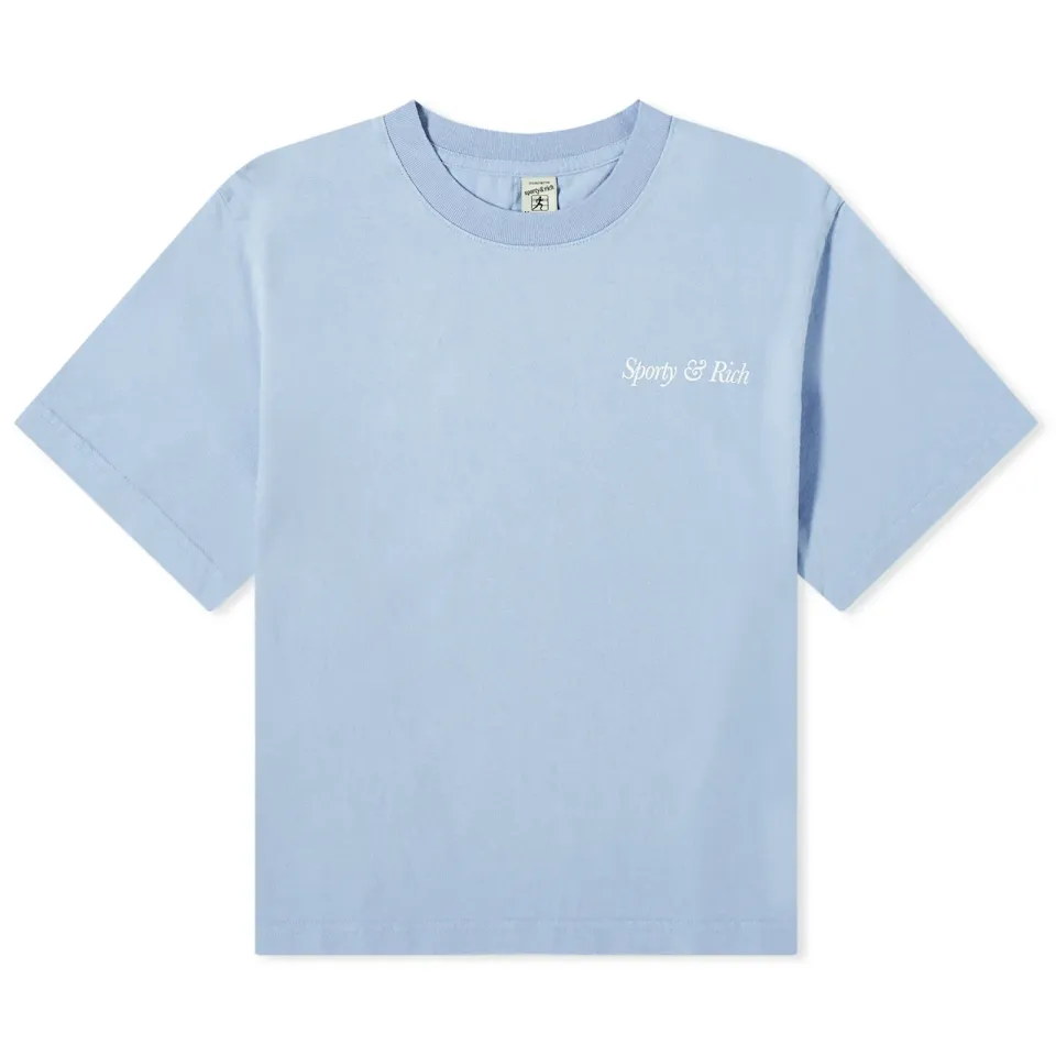 Italic Logo Cropped T-Shirt