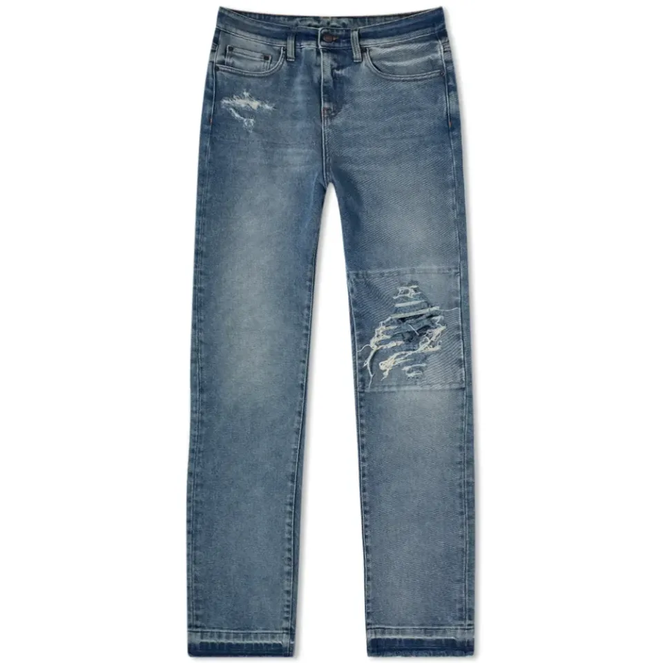Distressed Knee Jeans
