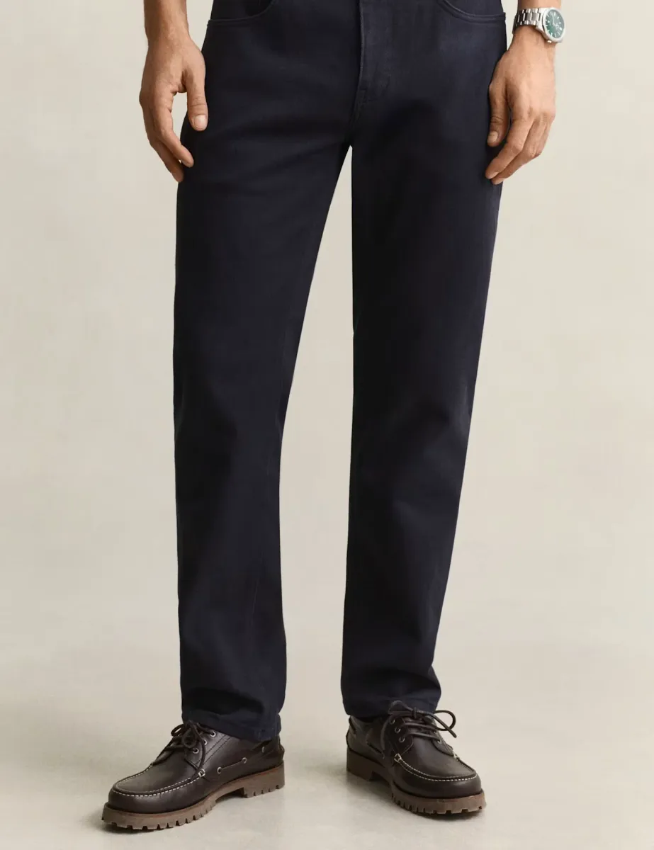 Regular Fit Twill Jeans Blue