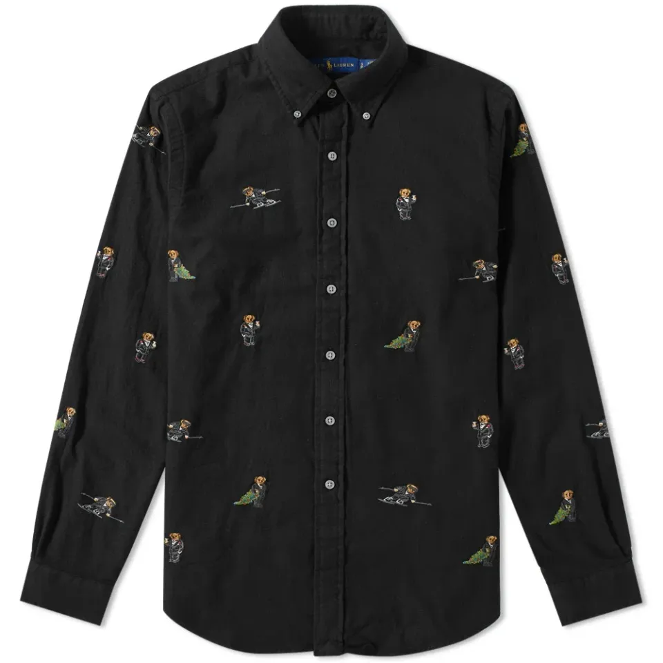 Multi Bear Embroidered Shirt
