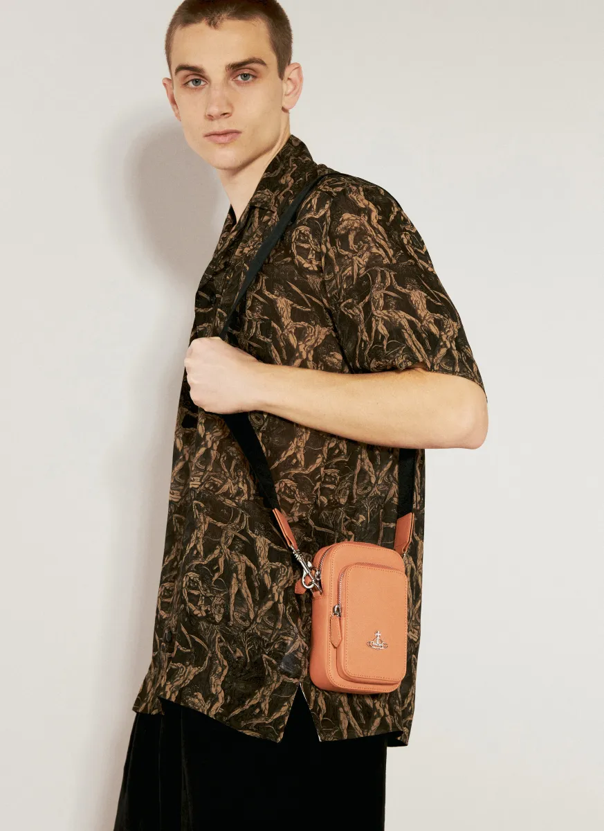 Saffiano Phone Crossbody Bag