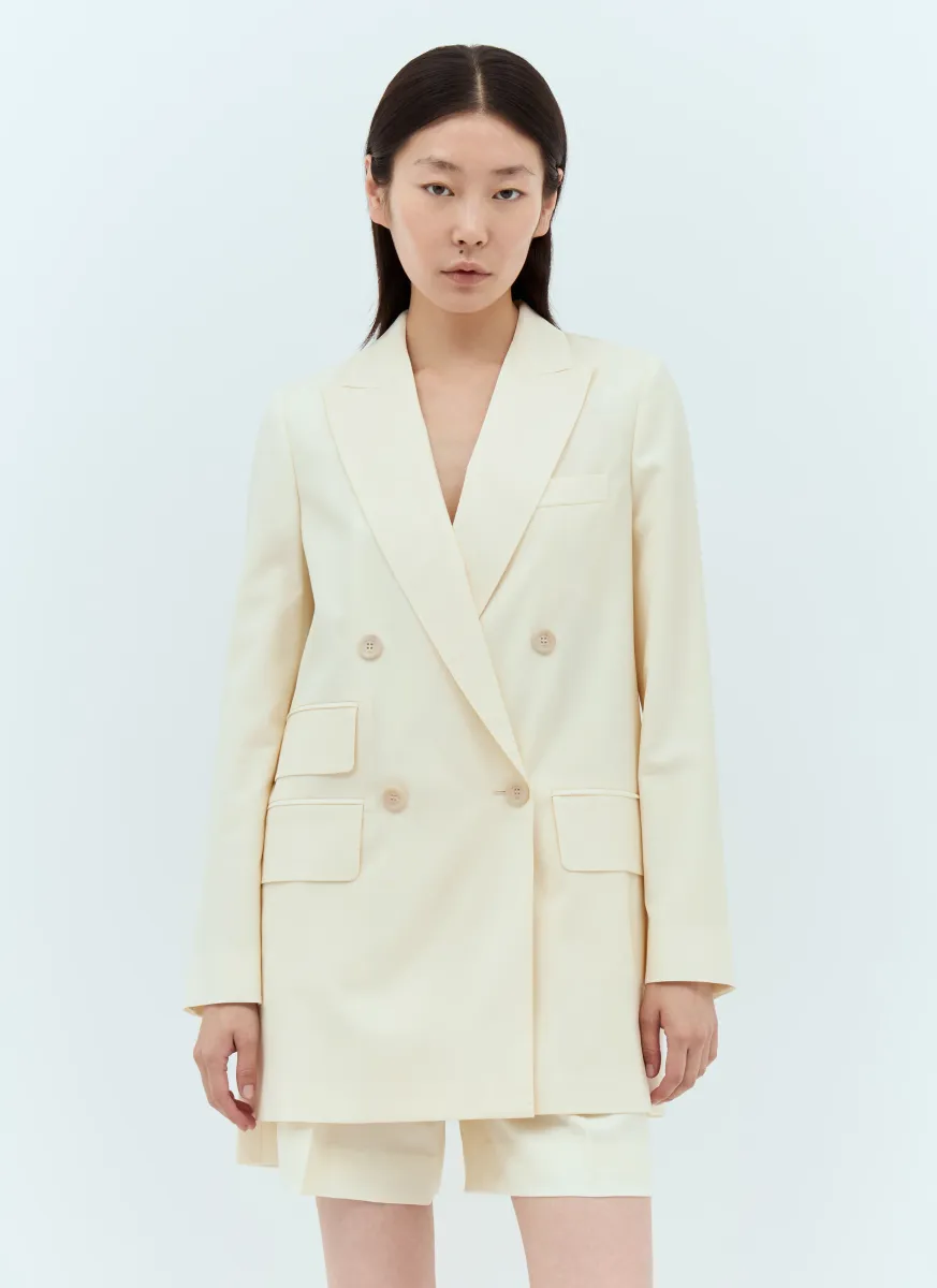 Wool Double-Breasted Blazer
