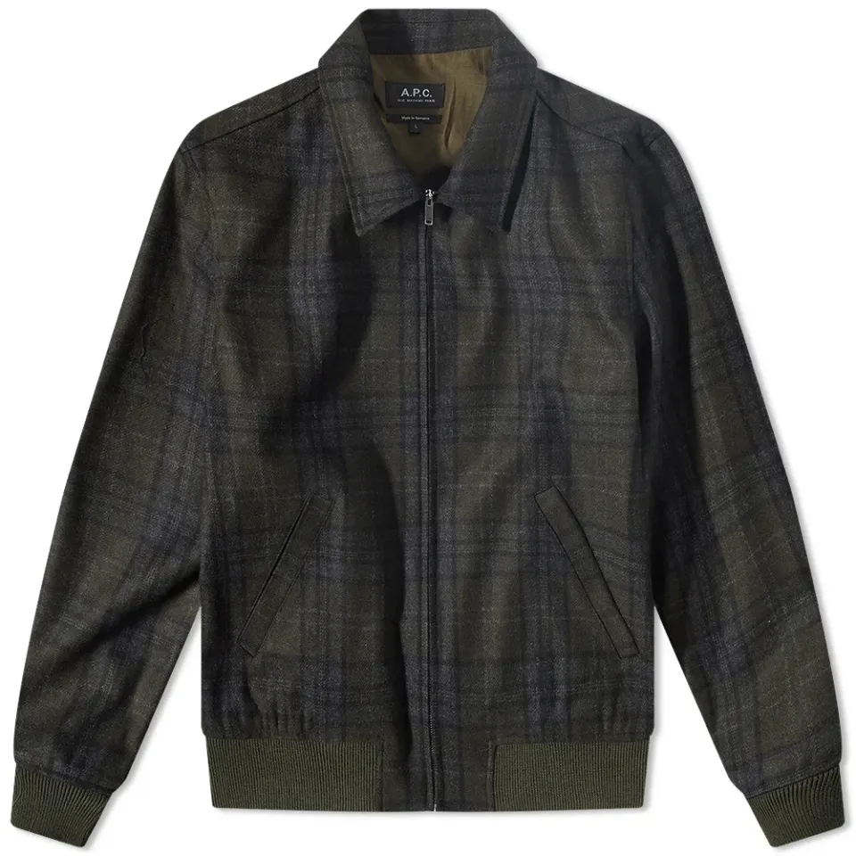 A.P.C Sutherland Check Wool Jacket