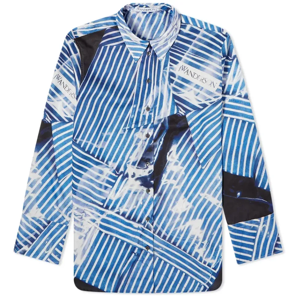 Stripe Logo Oversized Shirt