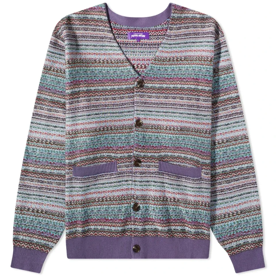 Dill Painting Intarsia Cardigan