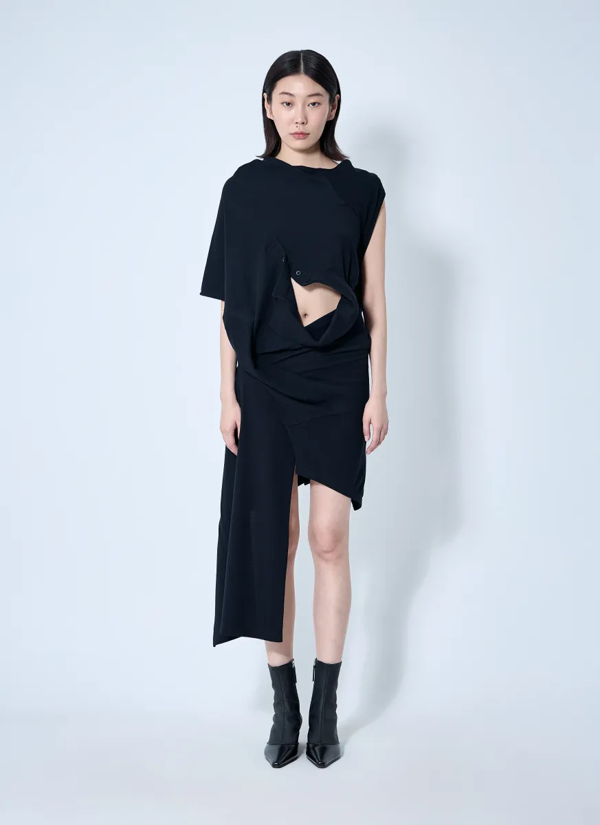 Draped Polo Dress