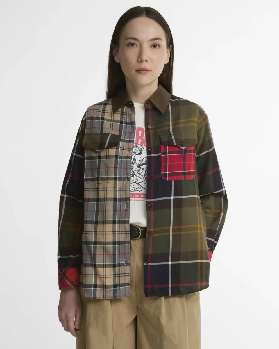 Marena Patchwork Tartan Skirt