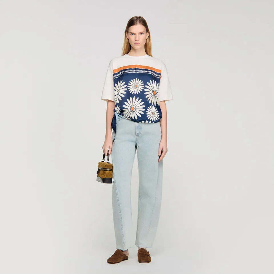 Scarf print T-shirt