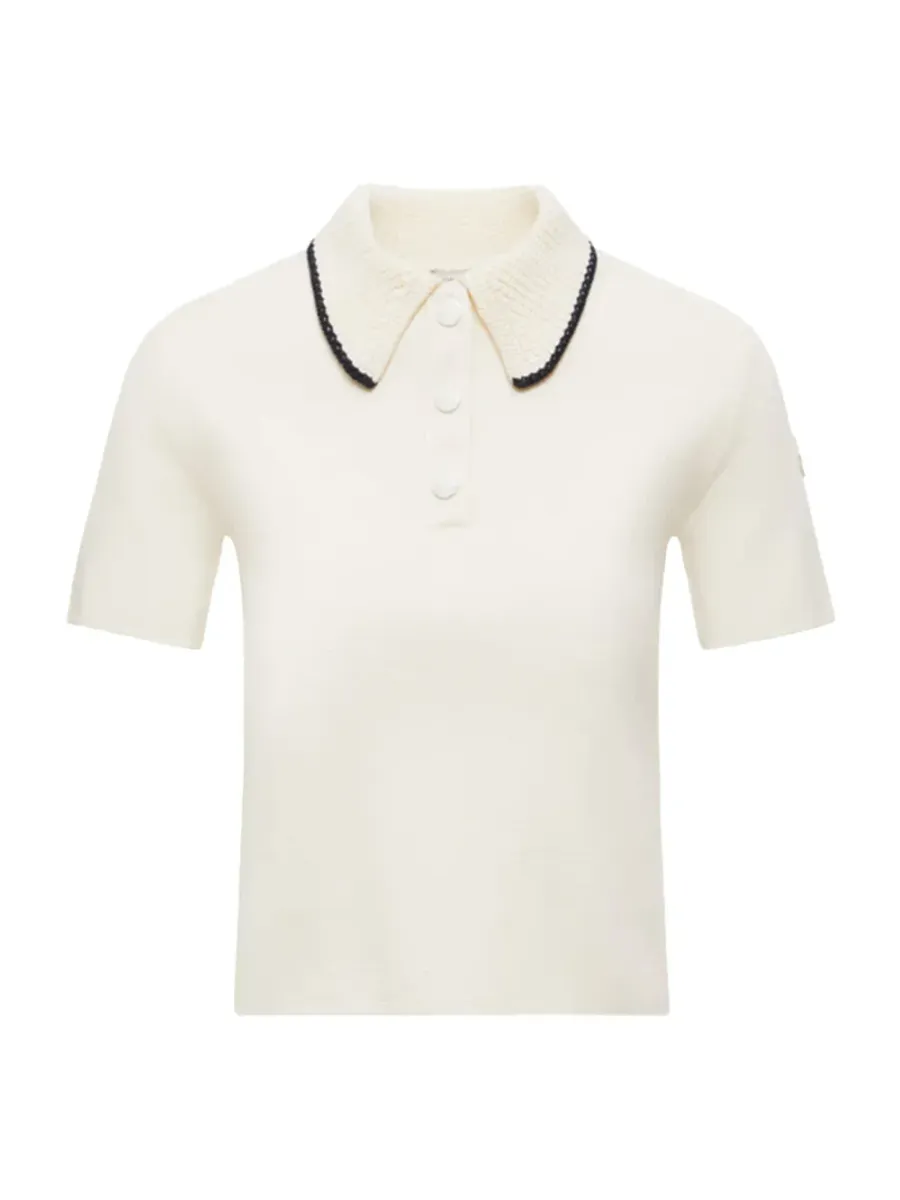 Women Knit Cotton Polo Shirt