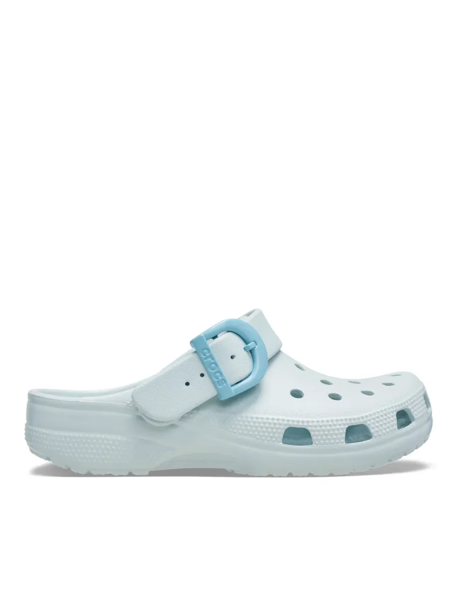 Classic Buckle Clogs Light Blue