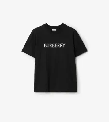 Logo Cotton T-shirt in Black