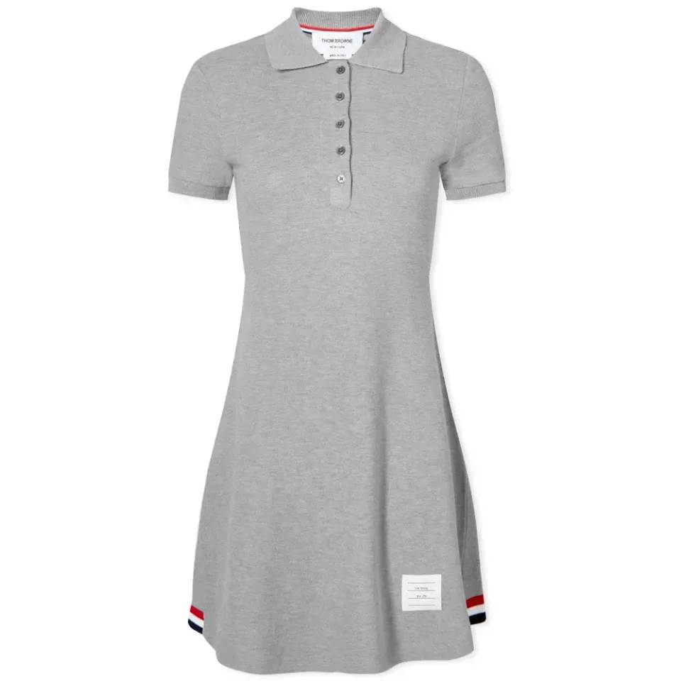 Flared Tennis RWB Stripe Pique Mini Dress