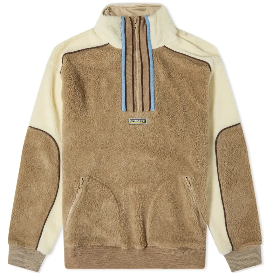 Clip Shoulder Fleece Sweater