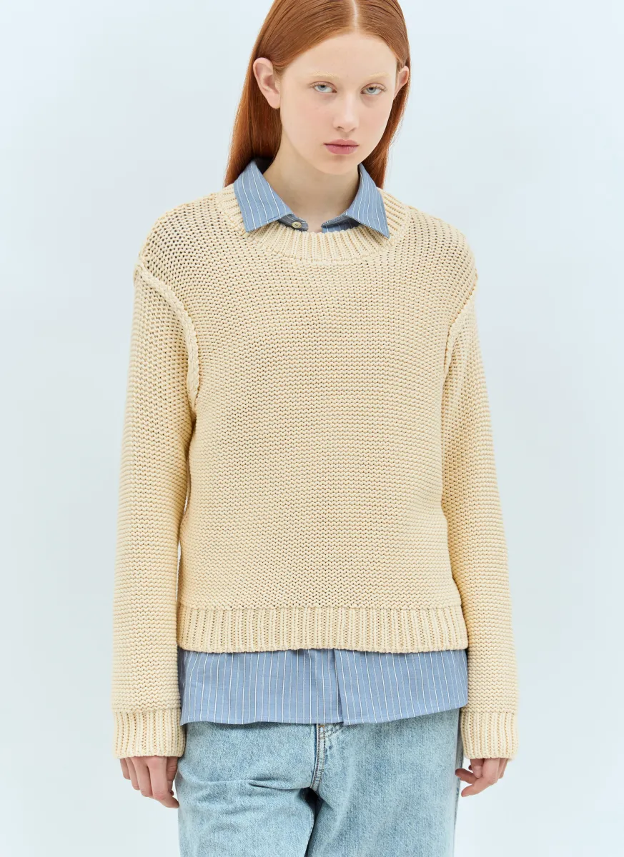 Cotton-Blend Sweater