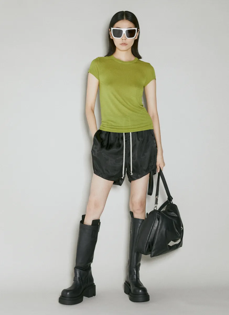 Drawstring Satin Shorts