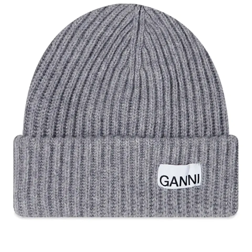 Logo Structured Rib Beanie