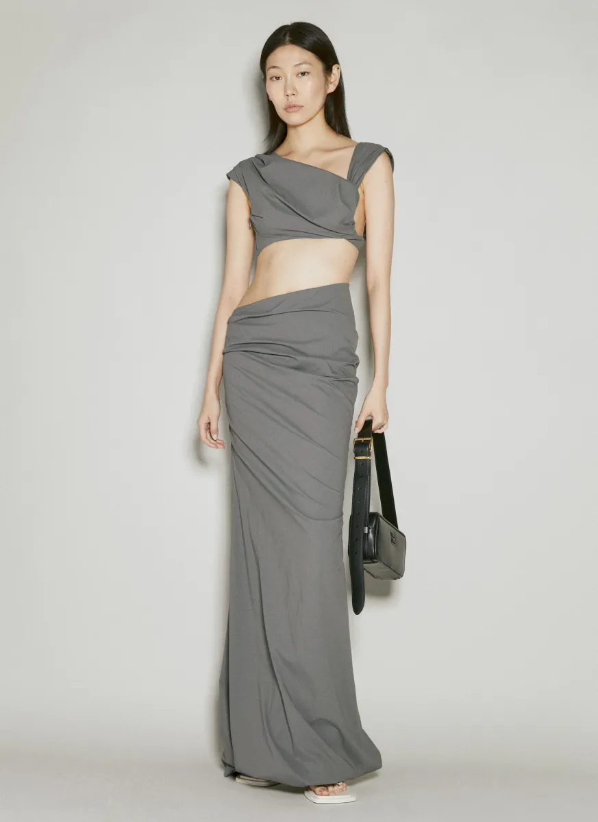Structured Maxi Skirt